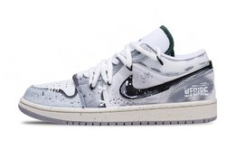 Jordan Баскетбольные кроссовки Air 1 Vintage, низкие, мужские, серо-белые fq7687-300(team947-无声剧场) | gray white