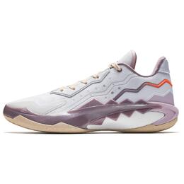 Anta Баскетбольные кроссовки с низкой амортизацией, износостойкие, мужские, белые, серые, фиолетовые 912531101q-1 | white gray purple