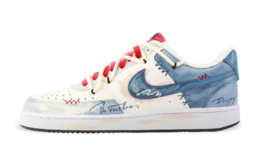 Nike Кроссовки Court Vision 1 Drippy Fearless, износостойкие, низкие, для скейтбординга, синие, мужские dm1187-101(team889-fearless) | blue