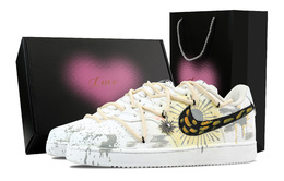 Nike Кроссовки Court Vision 1 Sun God с низким верхом, противоскользящие, износостойкие, мужские, желтые dh2987-101(team1171-太阳神-礼盒） | yellow