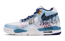 Nike Баскетбольные кроссовки Flight Legacy Shadow Of The Shooting Star с амортизацией и поддержкой, среднего размера, небесно-голубые bq4212-102（team365-流星之影） | sky blue