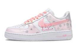 Nike Кроссовки Air Force 1 See Spring, износостойкие, низкие, для скейтбординга, мужские, белые, розовые cw2288-111(team348-见春天) | white pink