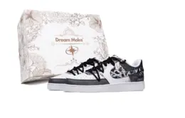 Nike Кроссовки Court Vision 1 Dustproof Box с антискользящим покрытием, износостойкие, низкие, мужские, черные dh2987-101(team441-男-限定礼盒-络尘4) | black