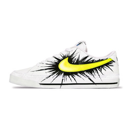 Nike Кроссовки Court Legacy для скейтбординга, противоскользящие, износостойкие, легкие, с низким верхом, белые, мужские dh3162-100（team1099-狂放迸射黄） | white