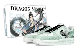 Nike Кроссовки Air Force 1 Enchanted Realm, Serpent Green, противоскользящие, износостойкие, низкие, мужские, для скейтбординга, белые, зеленые cw2288-111(team257-灵蛇绿n-box) | white green