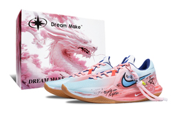 Nike Баскетбольные кроссовки Precision 6, низкие, синие, мужские hv1796-141（team833-汇聚如星-礼盒） | pink blue