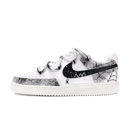 Nike Кроссовки Court Vision 1 с низким верхом, устойчивые к истиранию и скольжению, мужские, черно-белые dh2987-101（team737-蜘蛛网双） | black white