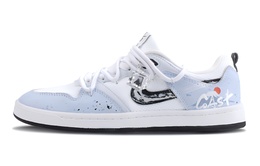 Nike Кроссовки для скейтбординга SB Alleyoop Under Mount Fuji, износостойкие, низкие, мужские, сине-белые cj0882-100(team296-富士山下) | blue white