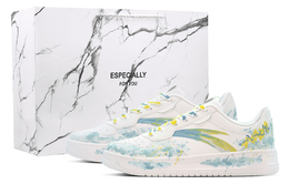 Anta Нескользящие и износостойкие дышащие низкие кроссовки для скейтбординга для мужчин, цвет белый, синий, желтый 912518001q-2(team84-金色羽翼s-box) | white blue yellow