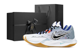 Nike Баскетбольные кроссовки Precision 6 Cold Mountain Black Box с противоскользящим покрытием, износостойкие, низкие, мужские, синие hv1796-141(team529-寒山黑色礼盒款) | blue