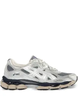 ASICS: Серебристые кроссовки  Gel