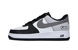 Nike Кроссовки Air Force 1 Puppy Fragment Low Top для скейтбординга, мужские, белые, темно-серые dv0788-001(team85-双翮烟灰) | white
