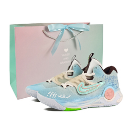 Nike Баскетбольные кроссовки KD Trey 5 X с низким верхом, износостойкие, мужские, светло-синие dj7554-014（team781-梦幻蓝调sbox） | light blue