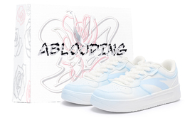 Anta Комфортные, износостойкие, нескользящие, низкие кроссовки для скейтбординга, мужские, светло-синие 912518001q-2(team14-蓝晕染男s-box) | light blue