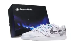 Nike Кроссовки Court Vision 1 с низким верхом, противоскользящие, износостойкие, для скейтбординга, мужские, белые dh2987-101(team441-男款缚风限定礼盒5) | white