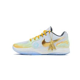 Nike Баскетбольные кроссовки Ja 2 с низким верхом, устойчивые к истиранию, с мягкой амортизацией, мужские, цвет голубо-оранжевый fz1516-001(team188-绿洲) | cyan orange