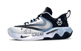 Nike Баскетбольные кроссовки Giannis Immortality 3 с противоскользящей подошвой, износостойкие, мужские, сине-черные dz7534-100(team87-骷髅笑脸男款蓝黑) | blue black