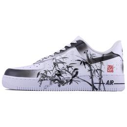 Nike Кроссовки Air Force 1 для скейтбординга, износостойкие, низкие, мужские, белые, черные cw2288-111(team168-墨竹) | white