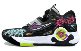 Nike Баскетбольные кроссовки KD Trey 5 X с низким верхом, устойчивые к истиранию и скольжению, мужские, черные dj7554-007(team173-极光夜雨) | black