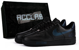 Nike Кроссовки Air Force 1 для скейтбординга, увеличивающие рост, износостойкие, сине-черные, мужские cw2288-001(team975-not404-礼盒) | blue black