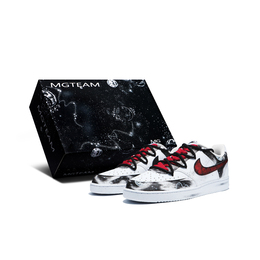 Nike Кроссовки Court Vision 1 с низким верхом, противоскользящие, износостойкие, легкие, дышащие, мужские, черно-красные dh2987-101(team156-哥特红s-box) | black red