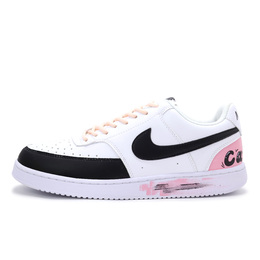 Nike Кроссовки для скейтбординга Court Vision 1 Low Top, мужские, черные, белые, розовые dh2987-101（team390-与光相伴 ) | black white pink