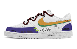 Nike Кроссовки Court Vision 1 Evangelion 01 Unit, износостойкие, низкие, для скейтбординга, мужские, фиолетово-желтые dh2987-101(team529-初机号) | purple yellow