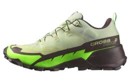 Salomon Кроссовки CROSS HIKE 2 GORE-TEX прочные дышащие с низким верхом для активного отдыха, мужские, зеленые 472776 | green