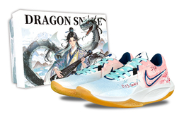 Nike Баскетбольные кроссовки Precision 6 Fantasy Heartbeat Rhythm с низким верхом, износостойкие, противоскользящие, мужские, сине-розовые hv1796-141(team257-心跳律动n-box) | blue pink