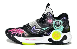 Nike Баскетбольные кроссовки KD Trey 5 X с противоскользящей подошвой, износостойкие, мужские, черные, розовые dj7554-007(team169-幻彩墨影) | black pink