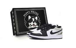 Jordan Баскетбольные кроссовки Air 1 Vintage, низкие, мужские, цвет белый-серый 553558-131(team85-栖迟雷雨as-box) | white gray