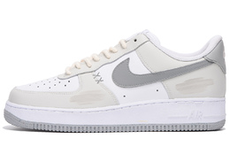 Кроссовки Air Force 1 Coverage с низким верхом, устойчивые к истиранию и скольжению, мужские, светло-серые Nike, Light Gray fj4146-100(team拾伍-男款灰白四) | light gray