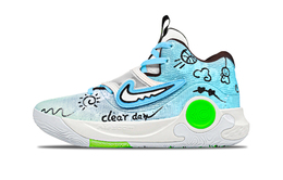 Nike Баскетбольные кроссовки KD Trey 5 X мужские, средние, белые dj7554-014(team1038-玻璃心事) | glacier blue