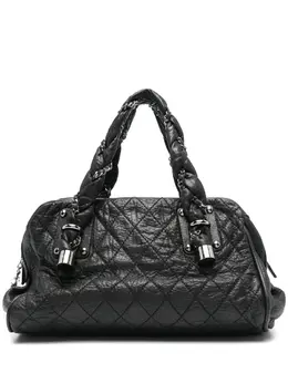 CHANEL Pre-Owned: Чёрная сумка-шоппер 