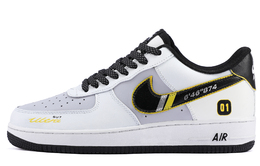 Nike Легкие низкие кроссовки для скейтбординга Air Force 1, мужские, белые, желтые dv0788-001 (team349-ultra01) | white yellow