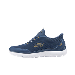 СПОРТ МУЖСКИЕ Низкие кроссовки для бега, цвет морской волны Skechers, Marine Blue 233045-nvyl | marine blue
