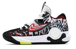 Nike Баскетбольные кроссовки KD Trey 5 X Fatal Loot с нескользящей подошвой и износостойким покрытием, мужские, черно-красные dj7554-007（team241-致命掠夺） | black red