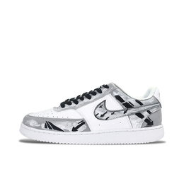 Nike Кроссовки для скейтбординга Court Vision 1, мужские, низкие, черные/белые/серые dh2987-101（team878-逐风箭影） | black white gray