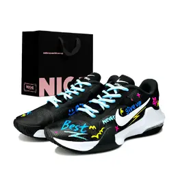 Nike Баскетбольные кроссовки Air Max Impact 4 с низким верхом, устойчивые к истиранию, мужские, черно-белые dm1124-001(team1053-星芒酷履ld) | black white