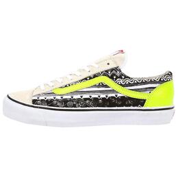 Vans Низкие кроссовки для скейтбординга Stussy x Style 36, износостойкие, мужские, черные, белые, желтые vn0sf5c4u | black white yellow