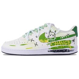 Nike Кроссовки Court Vision 1 для скейтбординга, износостойкие, белые, зеленые, мужские dm1187-101(team1103-青柠狂想) | white green