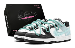 Nike Кроссовки для скейтбординга Dunk Outfit, Mint Shooting Stars, износостойкие, низкие, мужские, светло-голубые dd1391-100(teams2-薄荷夏日男s-box) | light cyan