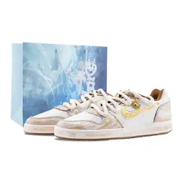 Nike Низкие износостойкие кроссовки для скейтбординга EBERNON Apollo, The Sun God, бежево-золотые ib4644-261（team626-阿波罗太阳神） | beige gold (special shopping bag)