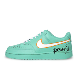 Nike Кроссовки для скейтбординга Court Vision, мужские, низкие, зеленые, белые, оранжевые, черные dh2987-101(team929-湖泊蓝） | green white orange black