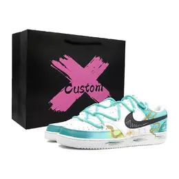 Nike Кроссовки Court Vision 1 для скейтбординга, износостойкие, низкие, мужские, голубые dh2987-101(team1065-青蛇逸履礼袋款） | cyan