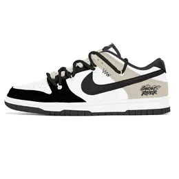 Nike Кроссовки для скейтбординга Dunk Lemon Joy, износостойкие, низкие, мужские, черные dd1391-100(team778-熊米风暴) | white