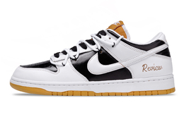 Nike Кроссовки для скейтбординга Dunk Black White Beat Low Top, мужские, черно-коричневые fq6965-700(team691-黑白节拍) | black brown