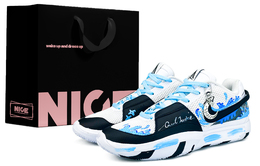 Nike Баскетбольные кроссовки Ja 1 Ja Morant 1 с амортизацией, износостойкими и низкими подошвами, мужские, сине-белые dr8786-101（team1324-水波魔力ld蓝） | blue white