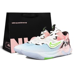 Nike Баскетбольные кроссовки KD Trey 5 X с низким верхом, устойчивые к истиранию, мужские, сине-розовые dj7554-014(team153-信仰之跃lucky黑) | blue pink