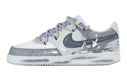 Nike Кроссовки для скейтбординга Court Vision Ocean Current, износостойкие, низкие, мужские, белые, серые, синие hm9862-002(team773-洋流) | white gray blue